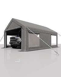 GarveeLife 13x20 Ft Carport with 8 Sandbags, Car