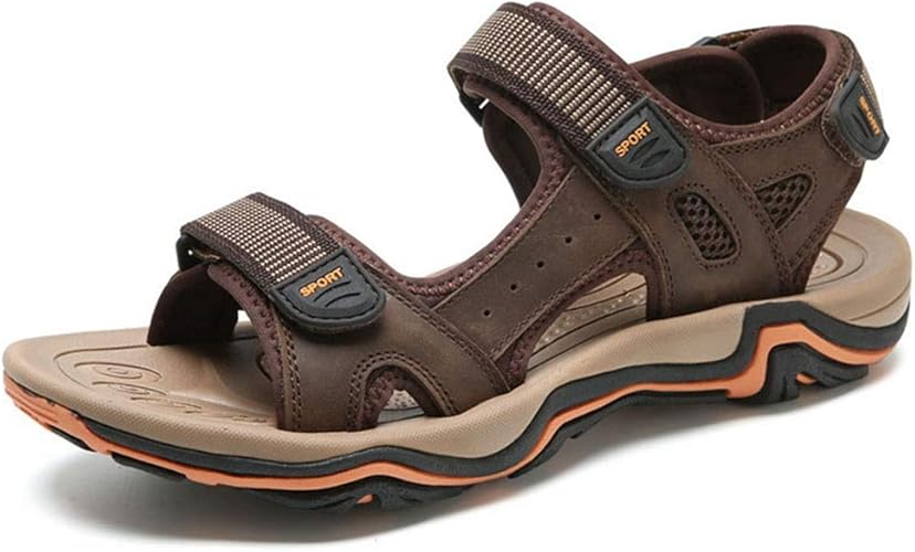 Amazon Awor アウトドアシューズ メンズ サンダル 登山サンダル ビーチサンダル コンフォートサンダル スリッポン 軽量 通気 耐摩耗性 夏用 お出かけ 立ち仕事 自動車の運転 トレンド サンダルスリッポン 軽快 メンズシューズ Awor スポーツサンダル