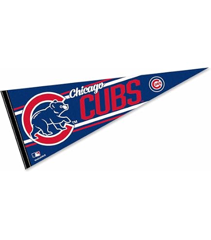 Bandierina Su Asta Chicago Cubs 12x18 Pollici – Confezione Da 3 – Trade Winds