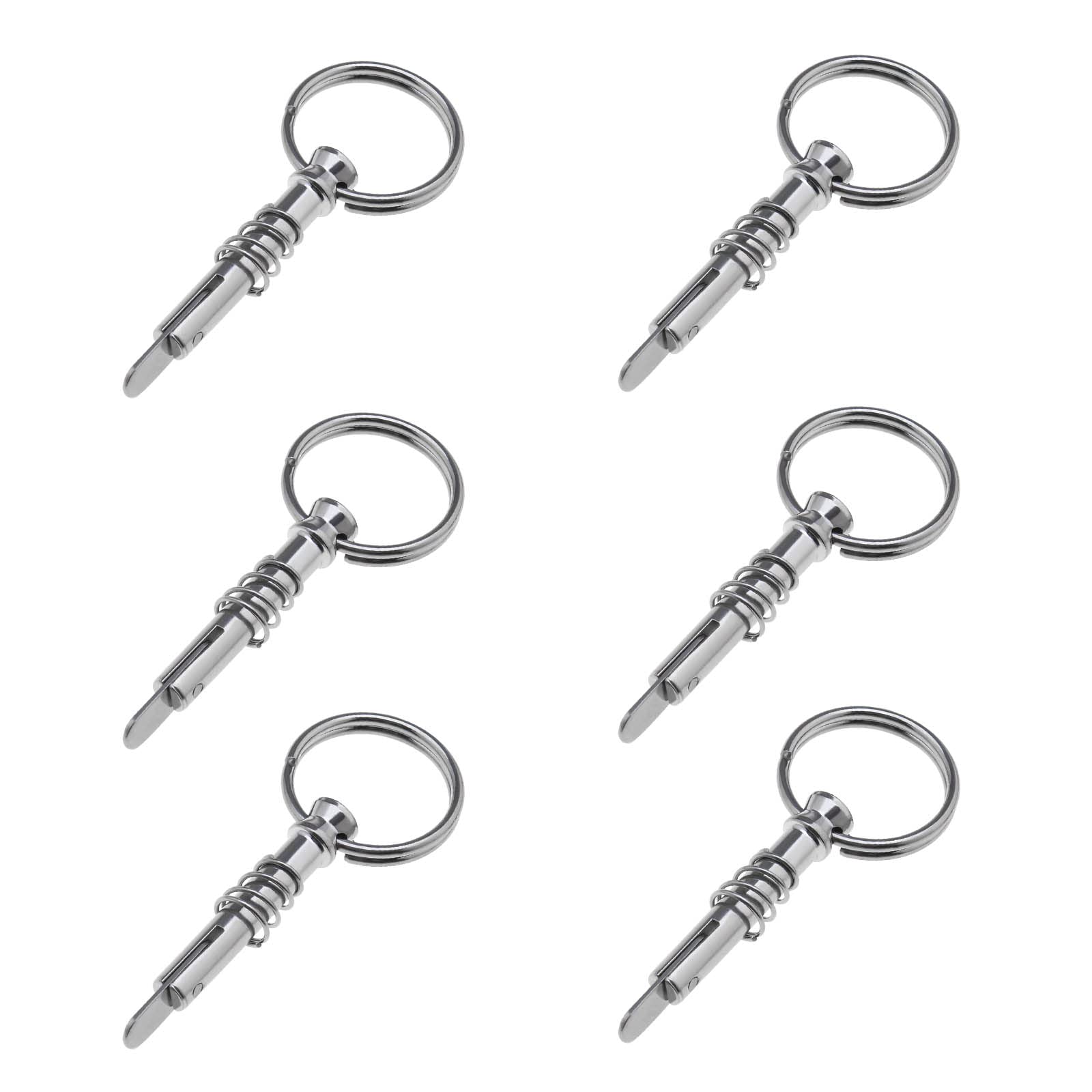 EMSea 6PCS Quick Release Pin 0.24" Diameter with Drop Cam & Spring Pin Length 1.57'' 316 Stainless Steel Bimini Top Pin Marine Hardware