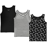 ORGANICKID Boys Organic Cotton Tank Top Sleveless Undershirts Toddler Underwear 3 Pack Tees