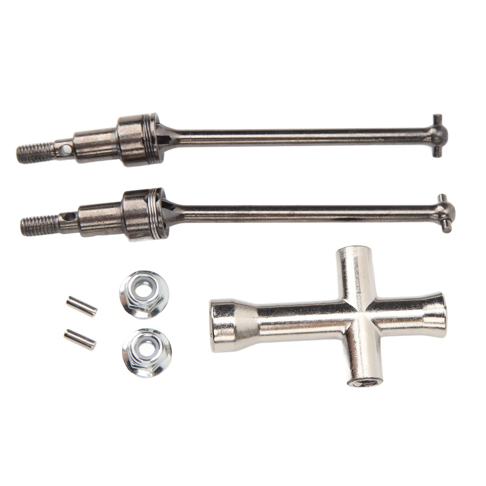 Socobeta 1/16 Rc Car Front Drive Shaft Metal Front Drive Shaft Cvd Parts for Scy 16101 16102 16103 16201 1/16 Rc Car Upgrade Parts Ideal Parts Replacement