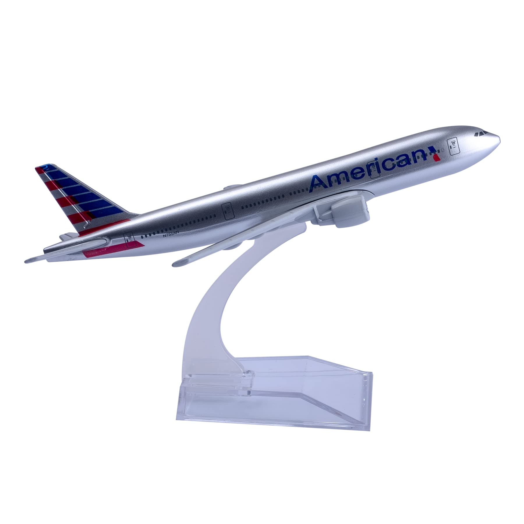 Bswath Model 1:400 Scale American B777 Model Airplane - Alloy Diecast Plane for Adults and Collection