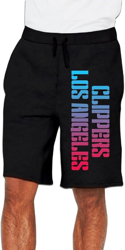 Men's Los Angeles Clippers Logo Cotton Short Workout Pants
