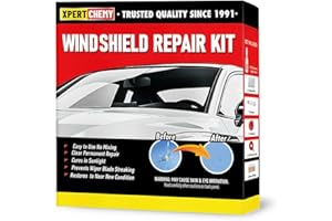 XPERTCHEMY Xperthemy Windshield Repair Kit, Clear Permanent Repair, Cures in Sunlight