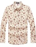SSLR Men's Casual All Over Print Short Sleeve Shirt