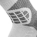 Pure Athlete Ski Socks Warm Merino Wool - Best Lightweight Thin Ski Snowboard Sock Women Men (1 Pair - Silver/Grey, Large-X-Large)