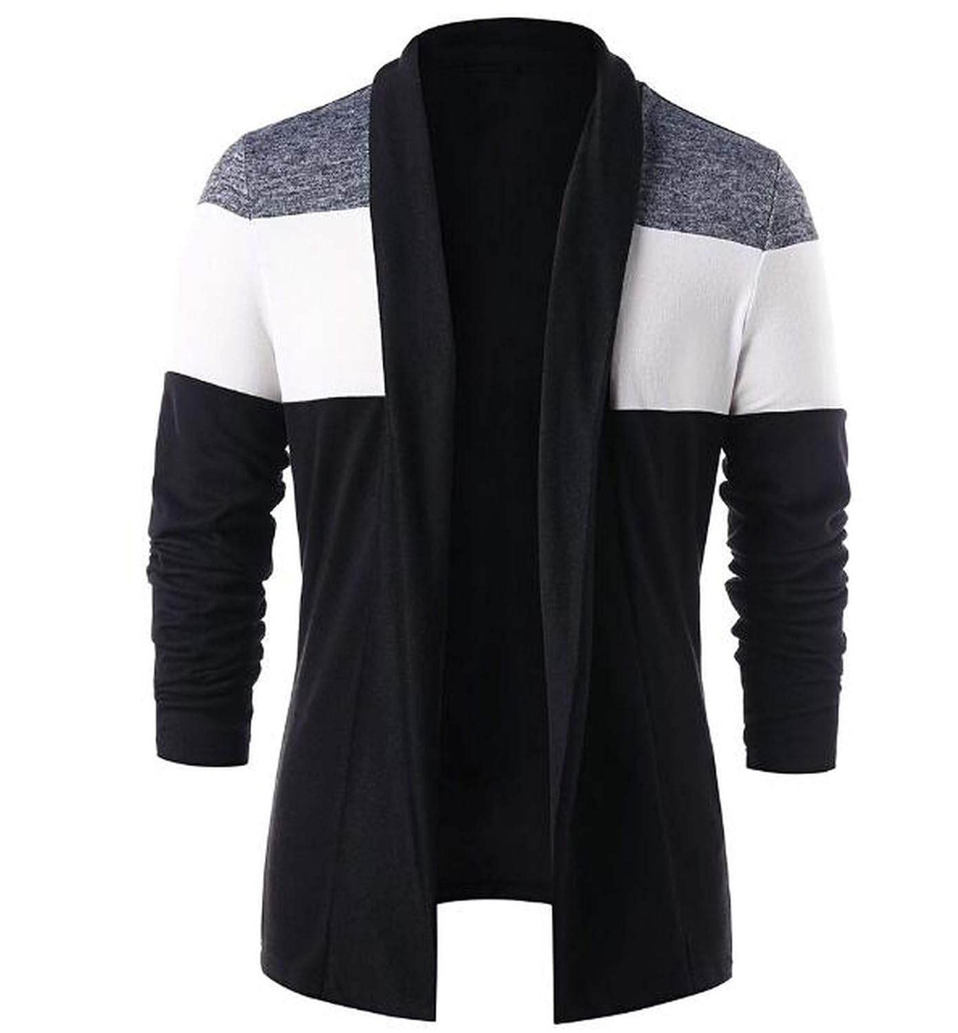 Cardigans Blocking Open Front Casual 