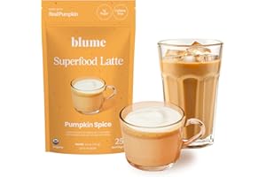 Blume Pumpkin Spice Latte - Superfoods Powdered Latte - Syrup free, Organic & Vegan Latte - 25 Servings (125g)