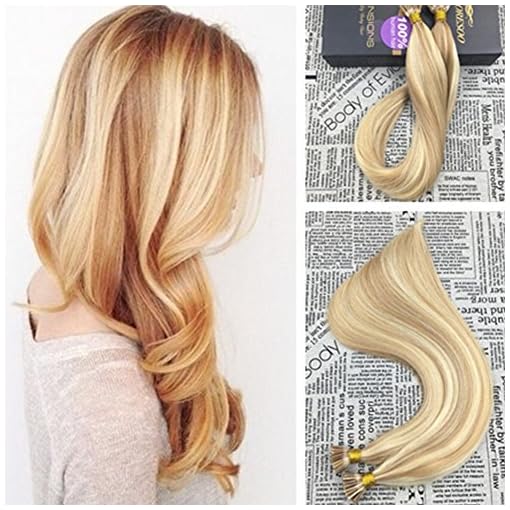 Moresoo Pre Bonded Stick Tip Hair Extensions 14 Inch 50g Keratin I
