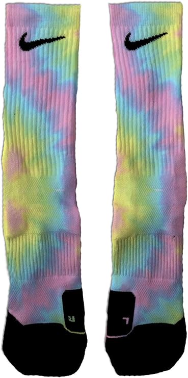 red tie dye nike socks