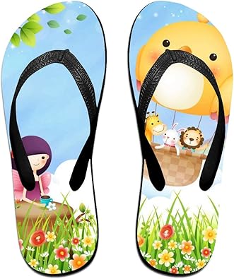 animal flip flops womens size 7