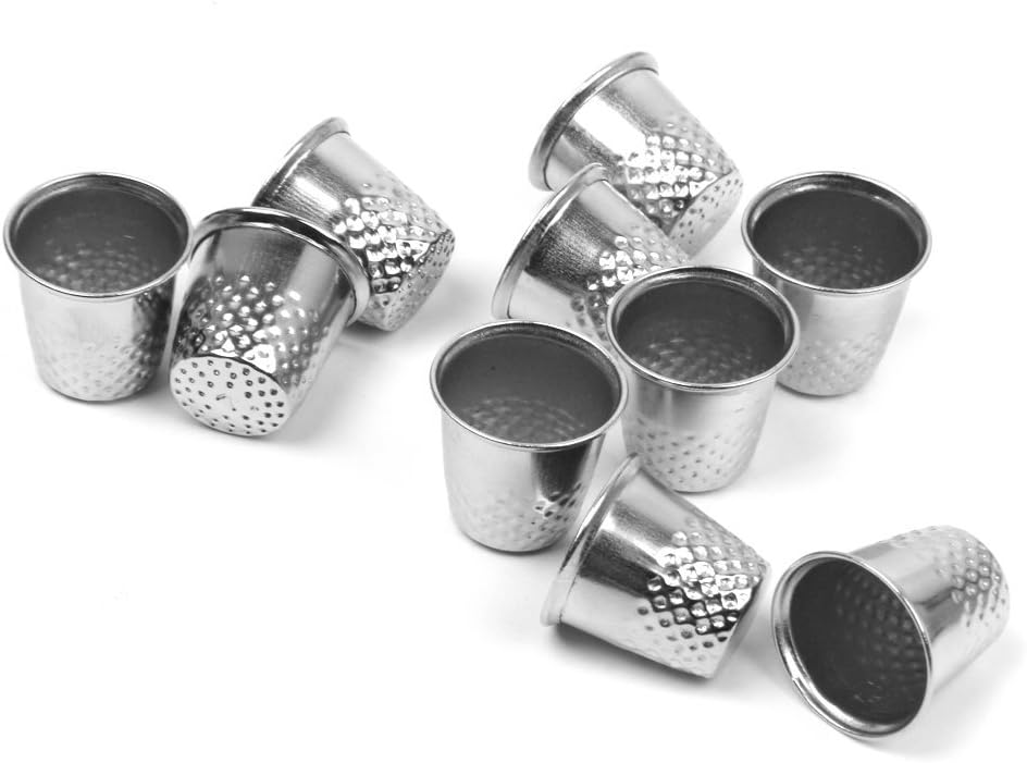 Silver Thimbles 15mm Vintage One Size Sewing Quilting Thimble 10 20 30 by Accessories Attic (20)