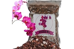 DOTER All Purpose Orchid Soil Potting Mix - Orchid Bark & Organic Perlite for Plants - All Natural Potting Soil Media Has Good Drainage for Planting or Orchid Repotting (1 qt)
