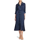 NIC+Zoe Womens Glossy Crinkle Julie Dress