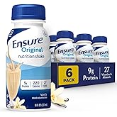 Ensure Original Vanilla Nutrition Shake | Meal Replacement Shake | 6 Pack