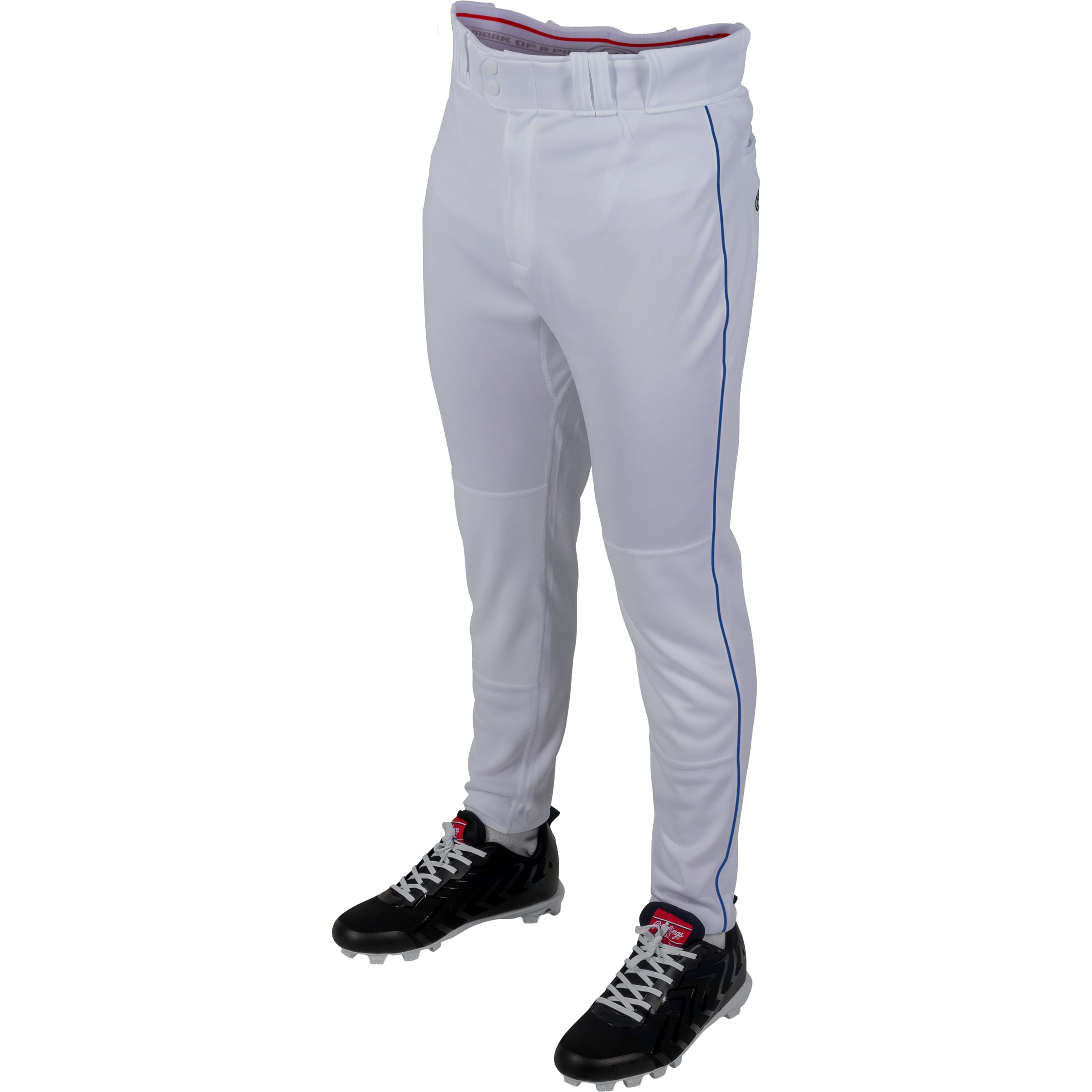 Rawlings | Adult 150 Jogger FIT Pant | Piped | White/Royal | XLRG Image