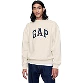 GAP Men's Logo Mockneck Crew Sweatshirt