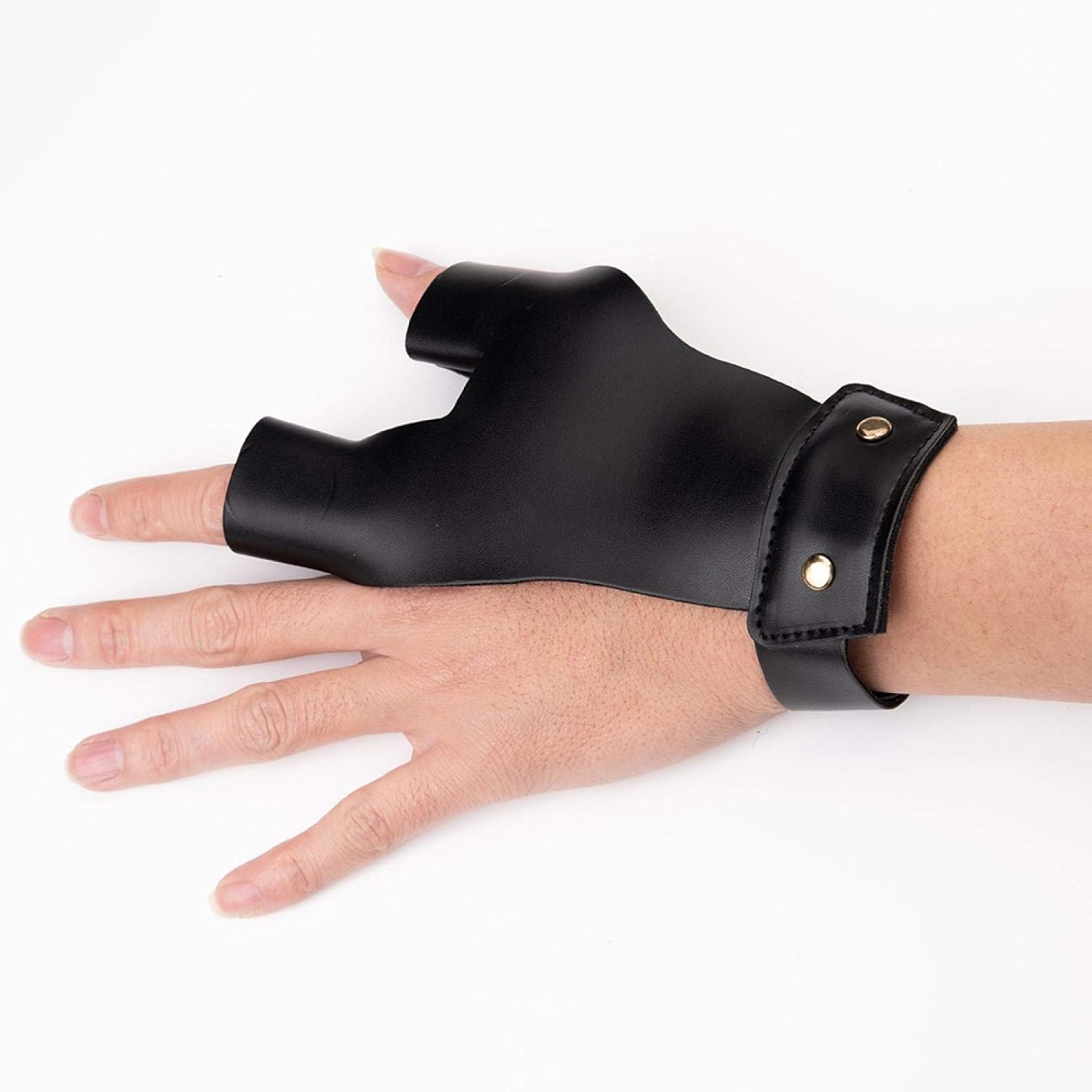 LOKHEIRA ARCHERY Arrow Gloves 2 Finger Protective Guard Leather for Left Hand Hunting Recurve Traditional Longbow Protective Gear(Black) : Sports & Outdoors