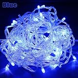 Gooaction Blue Color Starry Lights RGB 10M 100 LED Fairy String Lights for Bedroom Christmas Home Garden Wedding