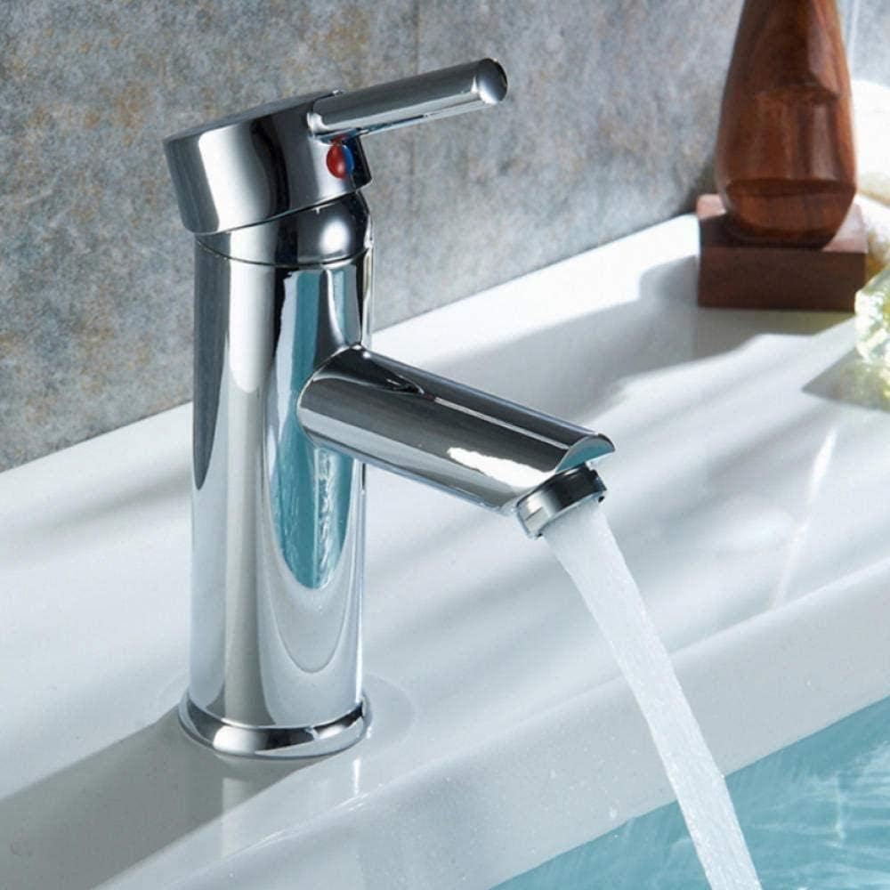 Grifo de grifo de lavabo moderno grifo de cobre cromado fregadero de