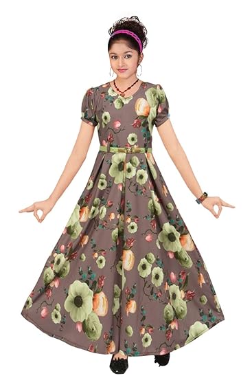 floral print long frock