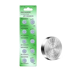SKOANBE 10PCS LR1130 AG10 SG10 389 189 1.5V Button