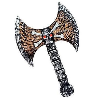 VIKING AXE SAXON WARRIOR MEDIEVAL FANCY DRESS PLASTIC BLADE WEAPON ...