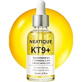 Neatique KT9+ Niacinamide Serum 6% with Turmeric 1.5% & Kojic Acid Serum 1.5% – Face Essence Care for Uneven Tone, Dark Spots, Rough Texture, Pore Appearance – Lightweight Daily Facial Serum, 30 mL