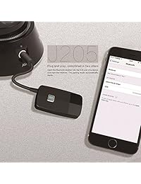 DIGMALL Receptor Bluetooth (CSR Advanced V4.1), Adaptador Aux de 16 horas Mini Bluetooth para coche para la transmisión de música, adaptador de audio inalámbrico para auriculares estéreo con cable para el hogar, altavoces tradicionales, color negro
