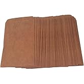 Honbay 50pcs Retro Style Brown Kraft Paper Envelops Postcard Invitation Letter Stationery Paper Bag Vintage Air Mail Gift Envelope