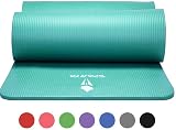 Sparta NBR Yoga Mat 10mm Extra Thick Non-Slip Large Turquoise Carry Strap view 3
