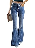 Sidefeel Womens Jeans Wide Leg 70's Bell Bottoms
