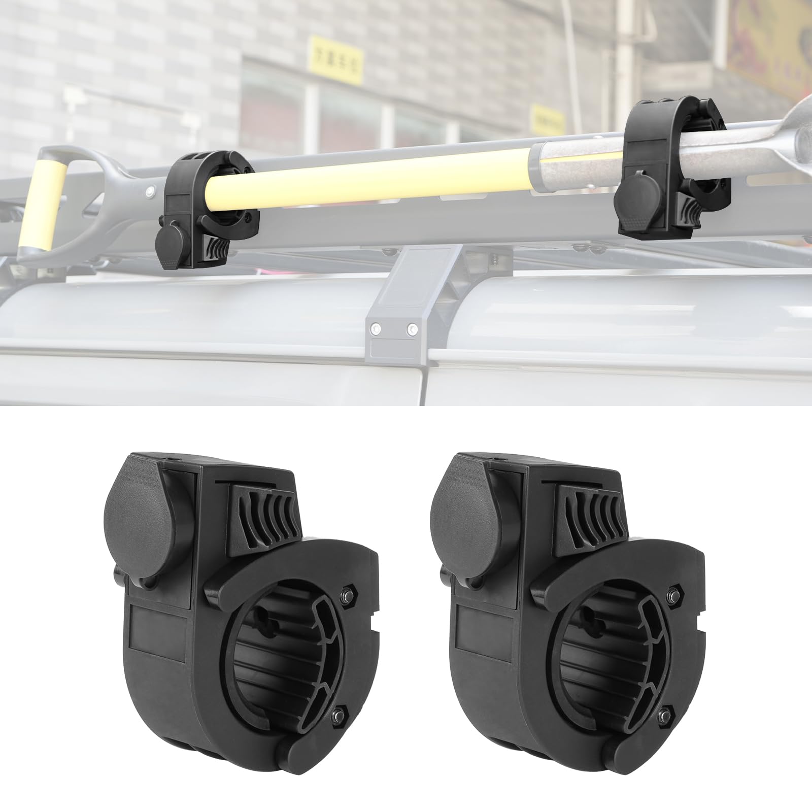 Photo 1 of 2 Pack Quick Release Shovel Holder with Lock for 0.79''-1.79'' Diameter Tool Handles,Rubber Clamp Mounting Bracket Compatible with Trucks UTV ATV Offroad SUV
