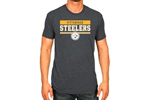 Team Fan Apparel NFL Adult Team Block Tagless T-Shirt - Cotton Blend - Charcoal - Perfect for Game Day - Comfort and Style