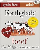 Forthglade Wet Dog Food Beef with Vegetables 18 x 395g Trays Grain Free