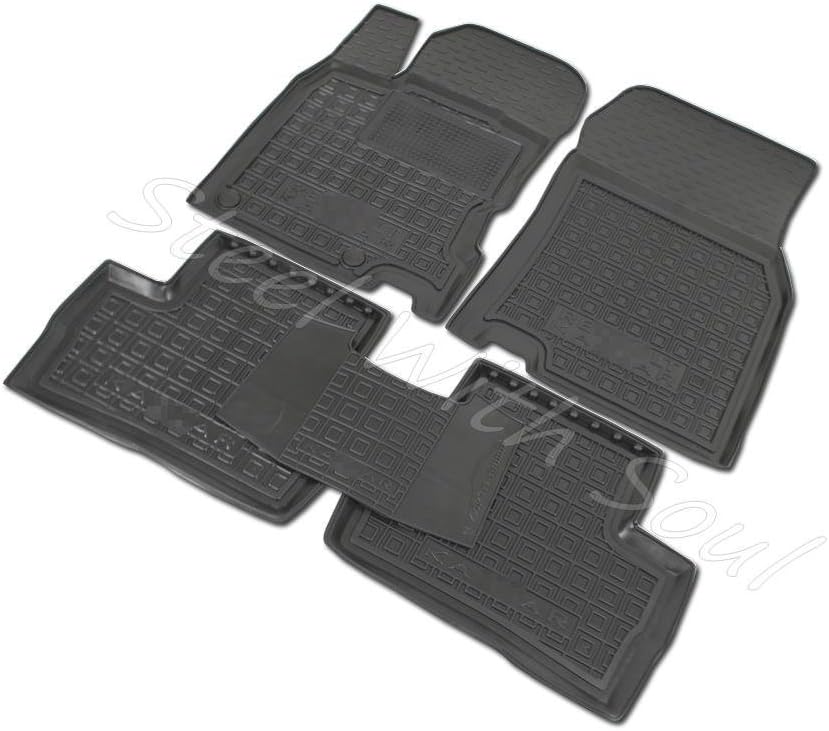 Fully Tailored Rubber | Set of 5 Car Floor Mats Carpet for Renault KADJAR 2015—2021