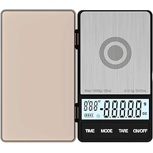 Espresso Scale with Timer 1000g x 0.1g Drip Coffee Scale, MAXUS BREW Multifunction Digital Pocket Scale Large Bright LCD Display Small Food Scale Gram and Ounce 0.01oz for Kitchen Herb Stainless Steel