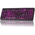 ZORNHER ZH980 Wireless Mechanical Gaming Keyboard,95% Black Hot-Swappable Custom Creamy Keyboard with Number Pad,Shine Through IMD PBT Keycaps,Pre-lubed Linear Switches,RGB Backlit,2.4GHz/USB-C/BT5.0