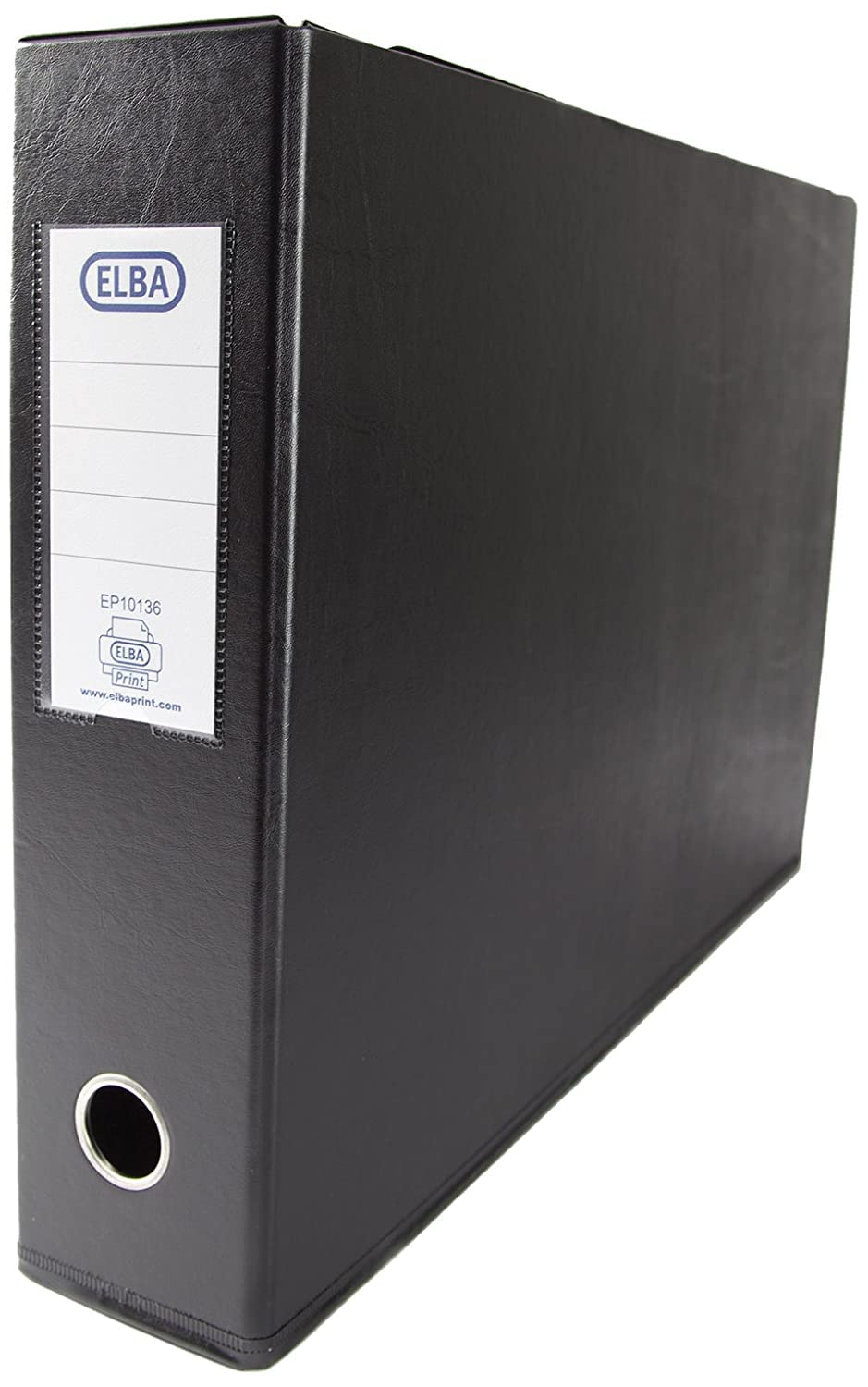 Elba A3 70 mm Plastic Landscape Lever Arch File - Black, 100082430