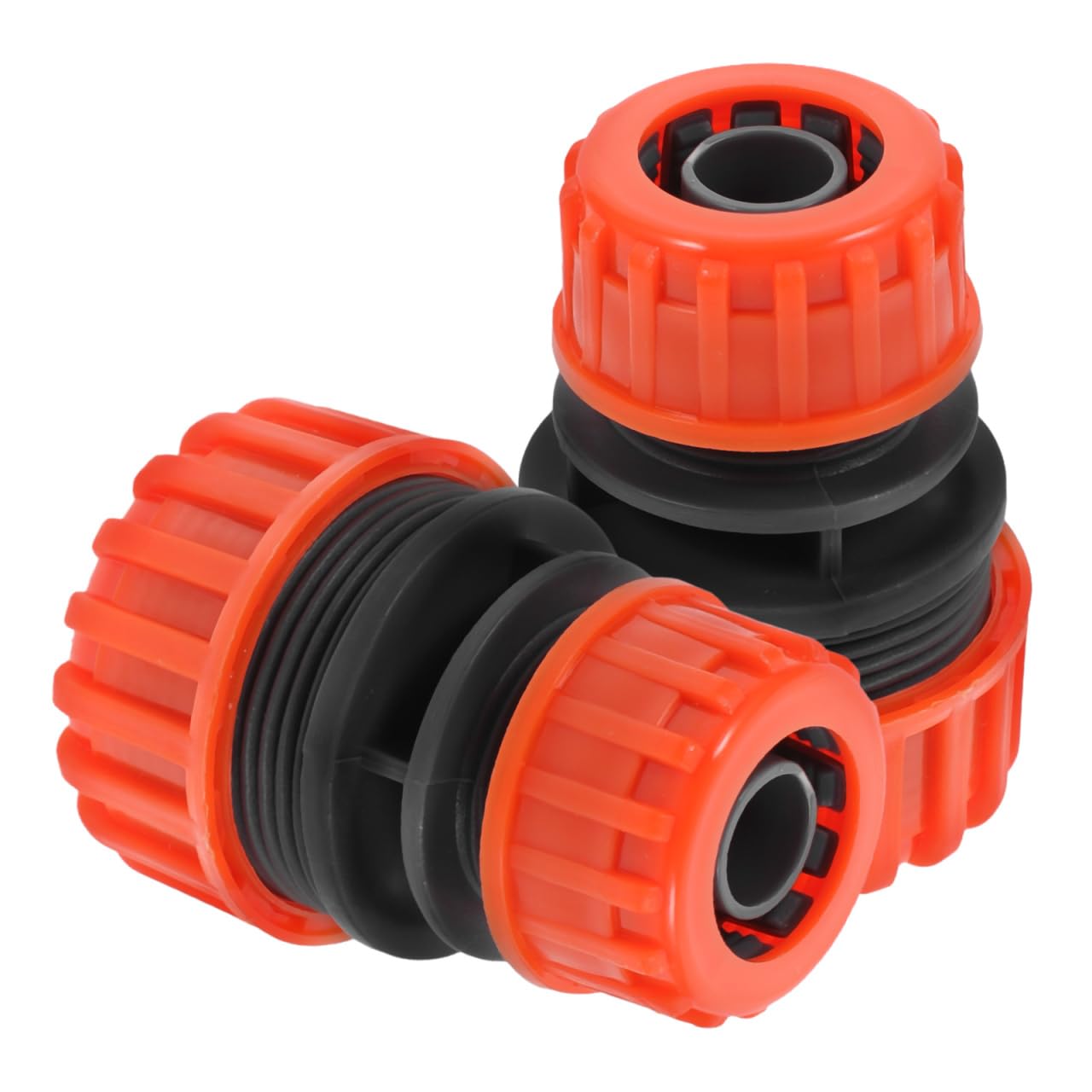 2pcs 1/2" to 3/4" Garden Hose Repair Menders Connectors Joiners Extend Adapters