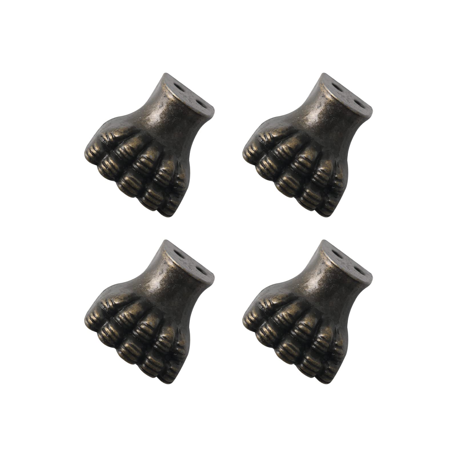 METALLIXITY Box Legs Feet Corner Protector(20mm/0.79") 4Pcs, Metal Decorative Jewelry Box Feet - for Furniture Wood Case, Bronze