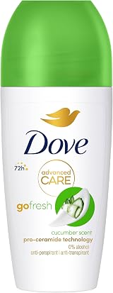 Dove Advanced Care Go Fresh Cucumber Roll-On Deodorant 6pk Triple Moisturising view 1