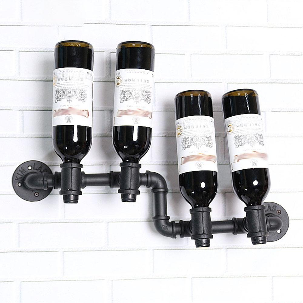 Z&HAO - Soporte de Pared para Vino, diseño Vintage: Amazon.es: Hogar