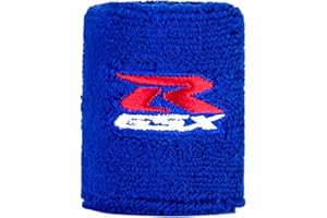 iTobest Motorcycle Brake Reservoir Sock Fits for Suzuki - Reservoir Sock Cover GSXR, Hayabusa and More(dark blue)1 Pack