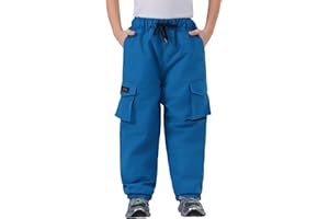 BGX Kids Snow Pants Boys Girls Winter Waterproof Baggy Pants Outdoor Windproof Snowboard Pants