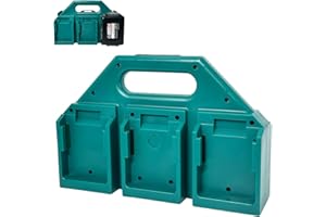 6-Slot Battery Holder for Makita 14V&18V LXT Batteries - Rugged & Portable Storage Case, Compact Organizer for Tool Boxes & B