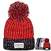 ALLMILL Women's Knit Beanie Pompom Thick Slouchy Beret Winter Ski Hat