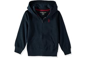 U.S. Polo Assn. Boys' Zip Front Hooded Sweatshirt Hoodie