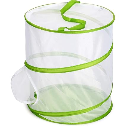 Leoie Insect and Butterfly Habitat Cage Terrarium Pop-up Translucent Greenhouse